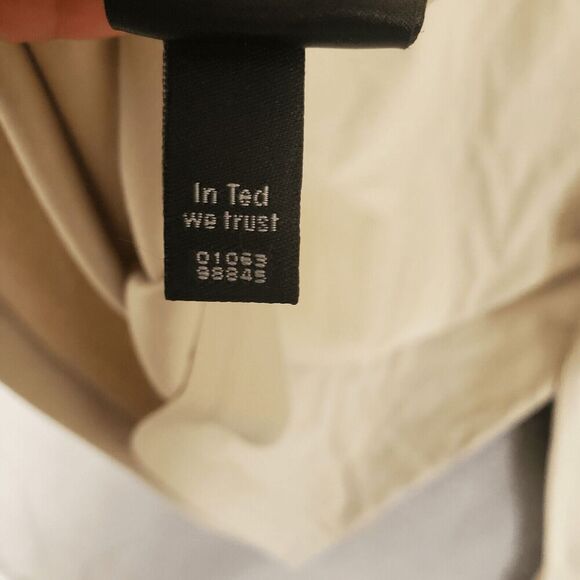 Ted Baker London Men's Long Sleeve Collared Tan Button Shirt 5 - Picture 4 of 5